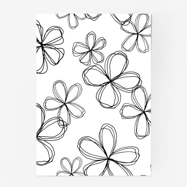 Постер «абстрактные цветы»