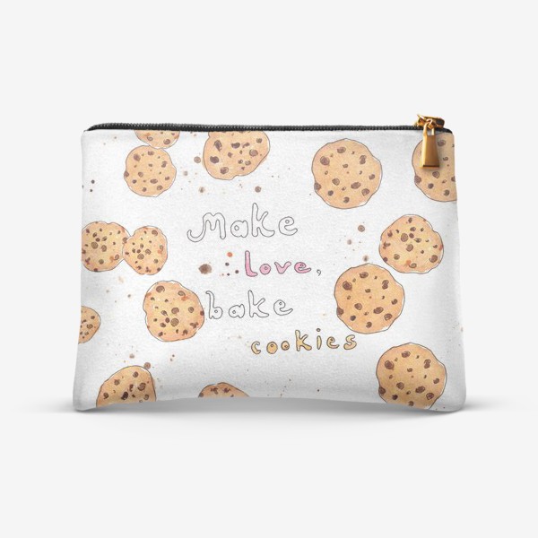 Косметичка «Make love, bake cookies. Любовь и печенье»