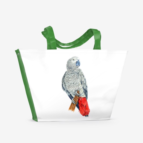 Пляжная сумка «Попугай Жако»