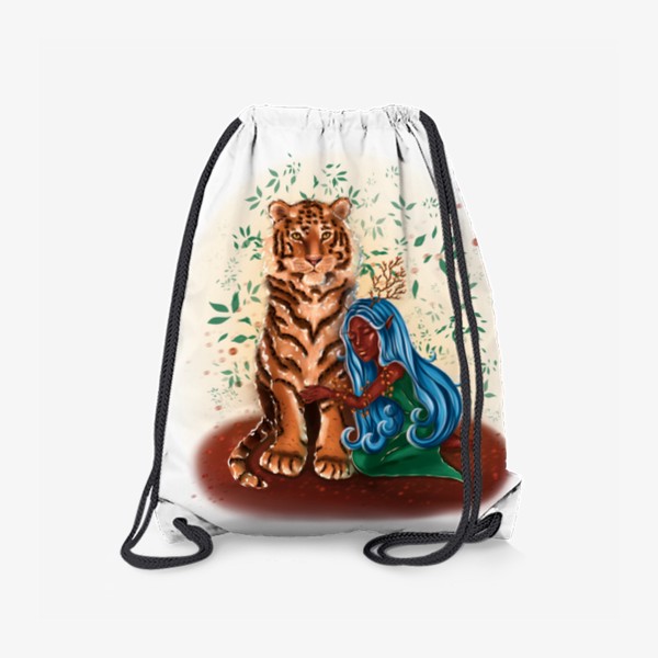 Рюкзак «Амурский тигр и девочка-природа »