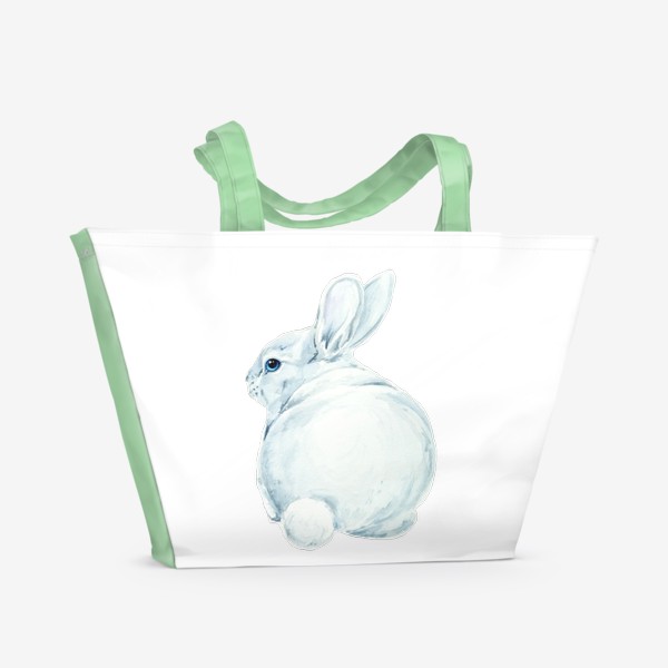 Пляжная сумка «Кролик белый»