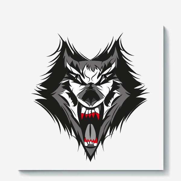 Холст «волк»