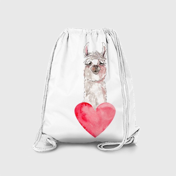 Рюкзак «Лама с сердцем»
