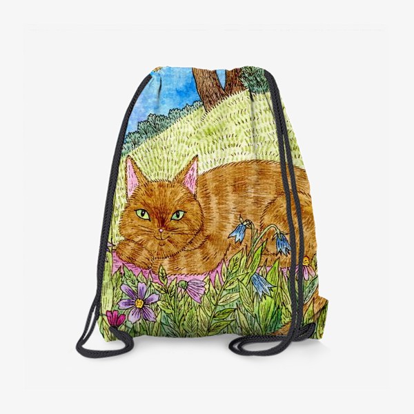 Рюкзак «Кошка в саду»