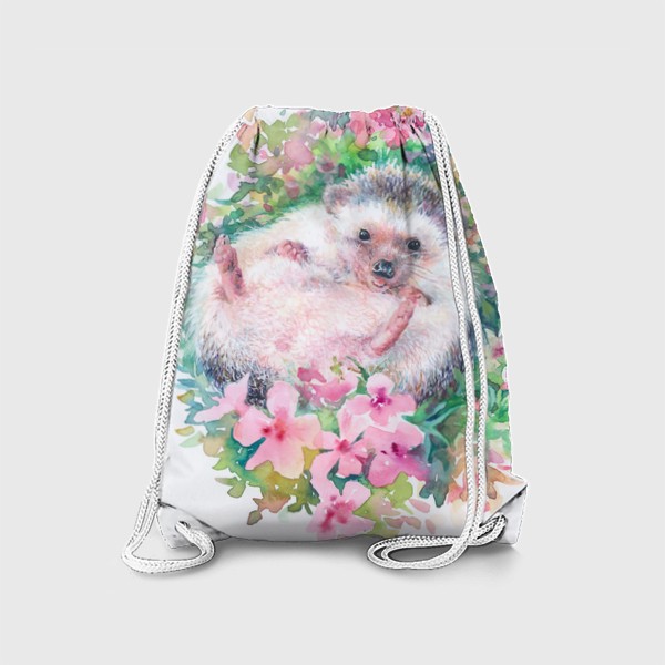 Рюкзак «Ежичек в цветах»
