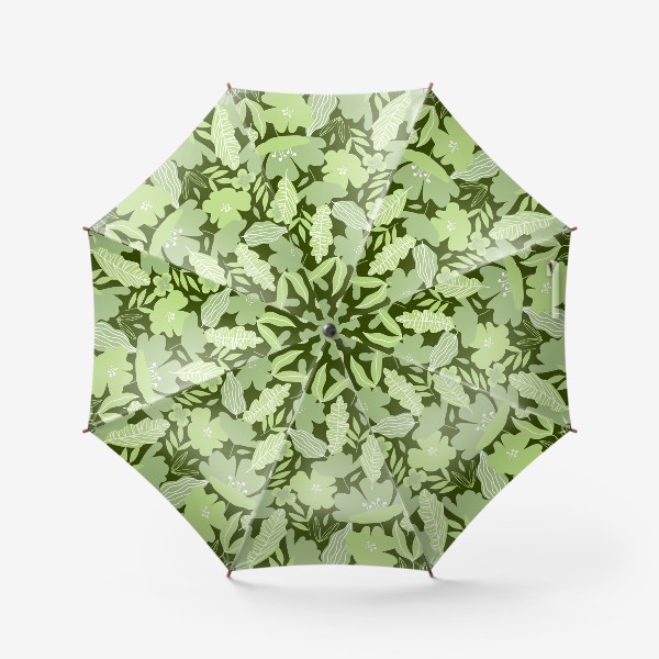 Зонт &laquo;зелёные цветы&raquo;