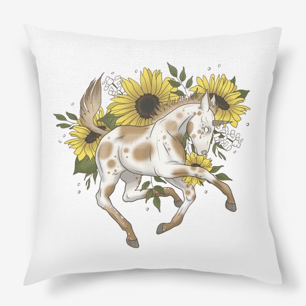 Подушка «Sunflower_unicorn»