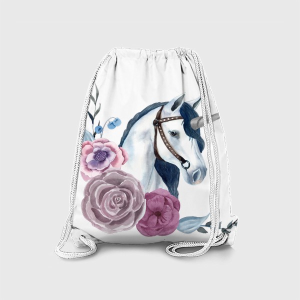 Рюкзак «Единорог в цветах»