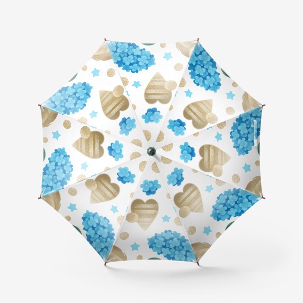 Зонт «Паттерн весенний с ласточкой»