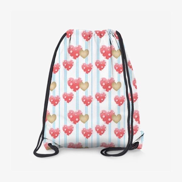 Рюкзак «узор с сердцами»