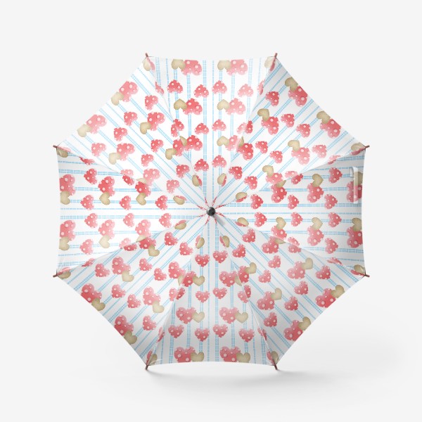 Зонт «узор с сердцами»