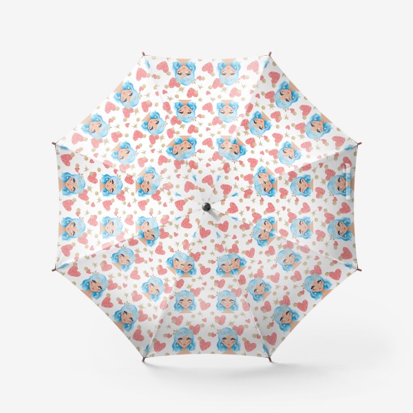 Зонт «паттерн с мальвиной»