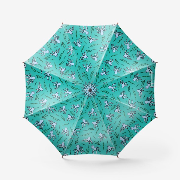Зонт &laquo;Осьминоги и водоросли&raquo;
