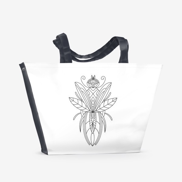 Пляжная сумка &laquo;Мифический жук. Сказочное насекомое&raquo;