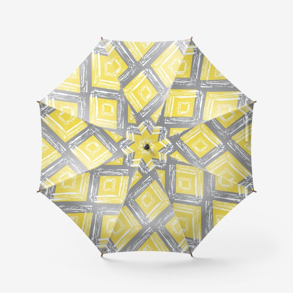 Зонт «Геометрический узор в цветах 2021 года Pantone»