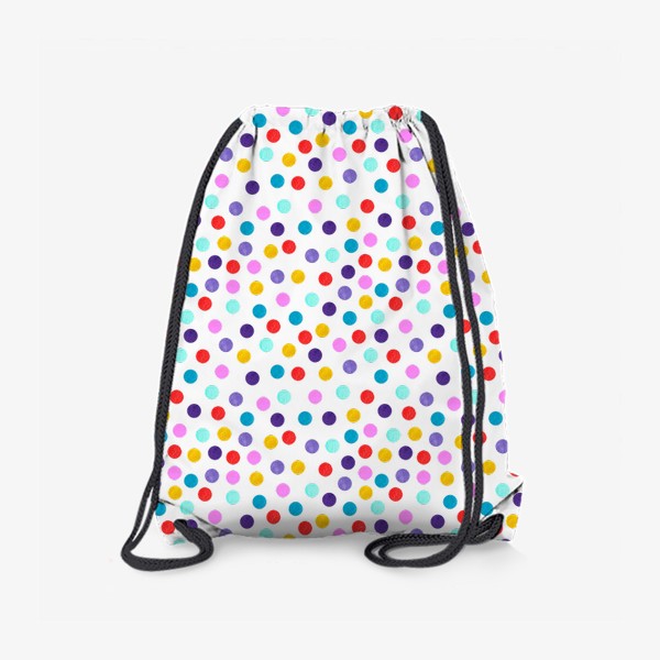 Рюкзак «Яркие разноцветные точки - паттерн»