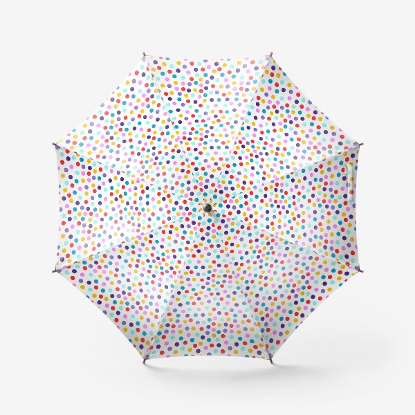Зонт «Яркие разноцветные точки - паттерн»
