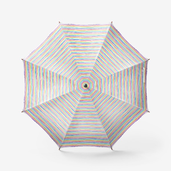 Зонт «Цветные тонкие полоски - паттерн»