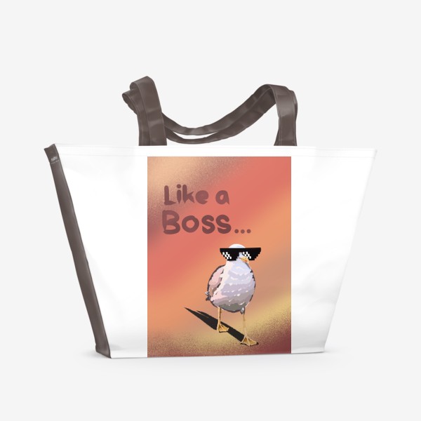 Пляжная сумка «Like a boss»