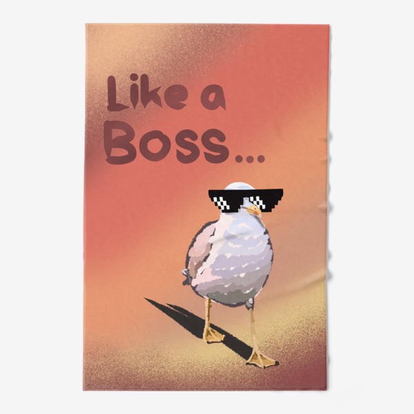 Полотенце «Like a boss»
