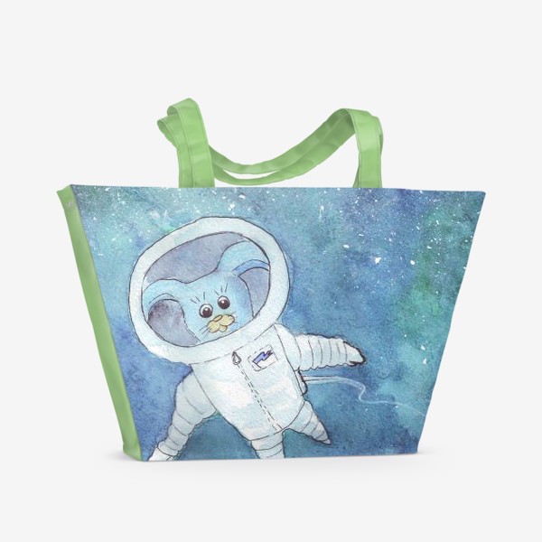 Пляжная сумка «космонавт заяц. подарок для мальчиков»