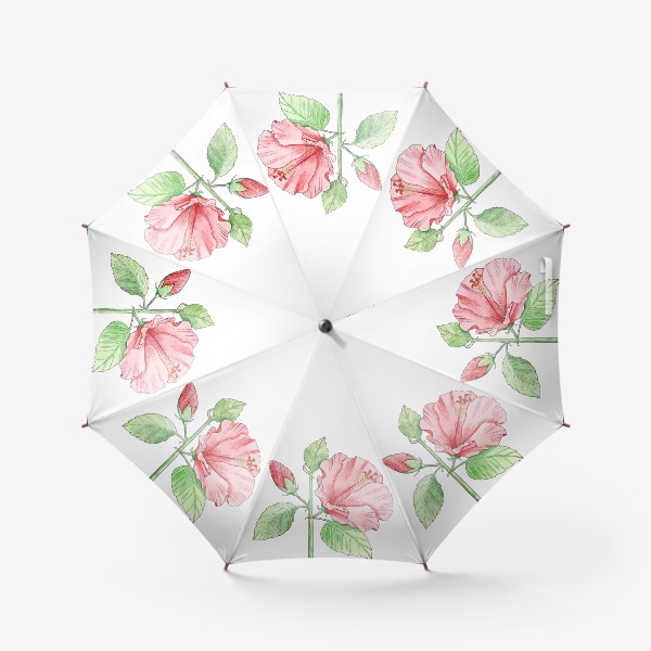 Зонт «Цветущий гибискус»