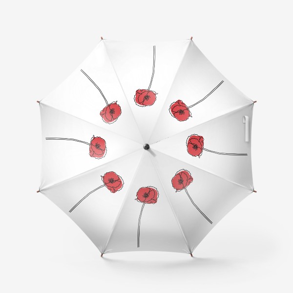 Зонт «Мак минимализм лайн арт»
