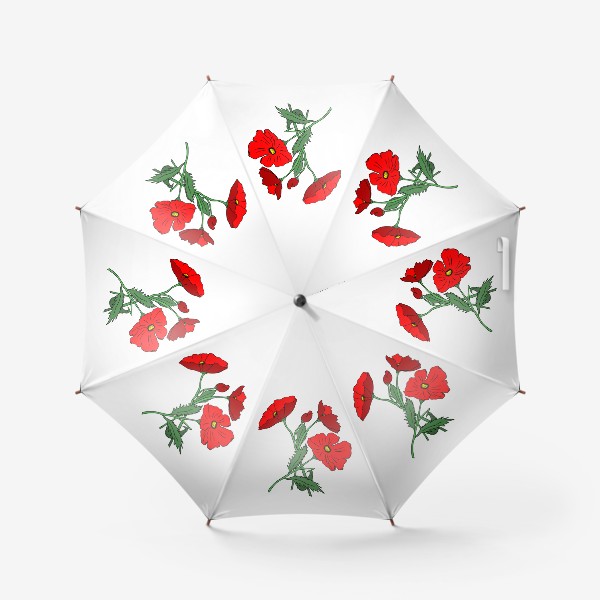 Зонт «Красные Маки»
