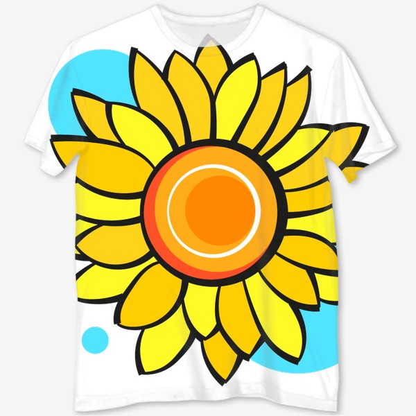 Футболка с полной запечаткой «sunflower»