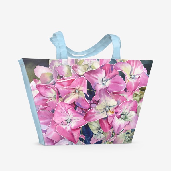 Пляжная сумка «Spring garden. Hydrangea»