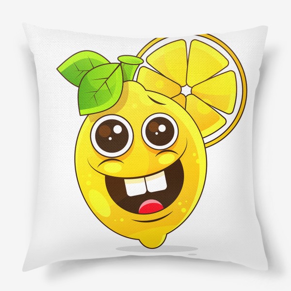 Подушка «cheerful lemon»