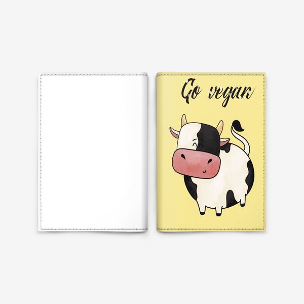 Обложка для паспорта «Go vegan »