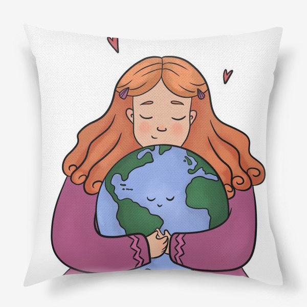 Подушка «Берегите и Любите Землю»