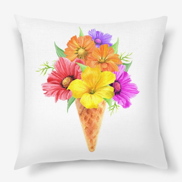 Подушка «Цветочное мороженое»