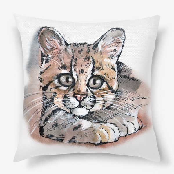 Подушка «Котенок кошки маргай»
