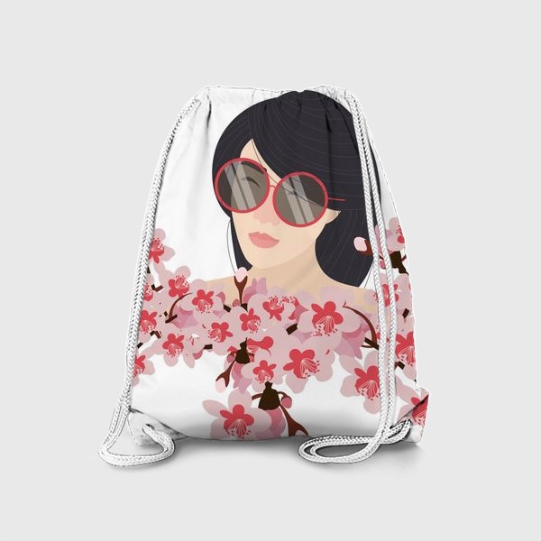 Рюкзак «японка в цветах»