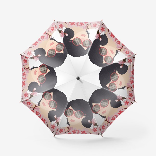 Зонт «японка в цветах»