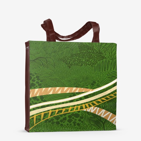 Сумка-шоппер «Зеленый лес стилизация»