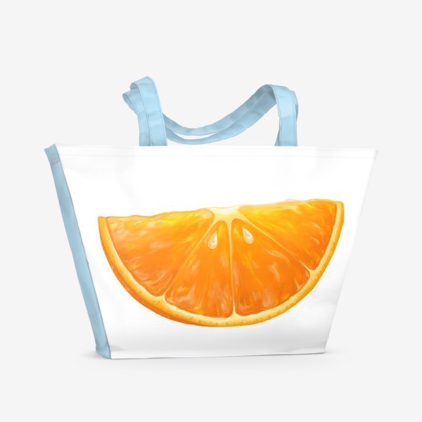 Пляжная сумка «Долька апельсина»