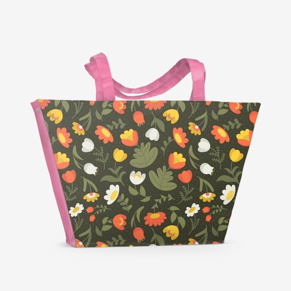 Пляжная сумка «Цветочное поле»