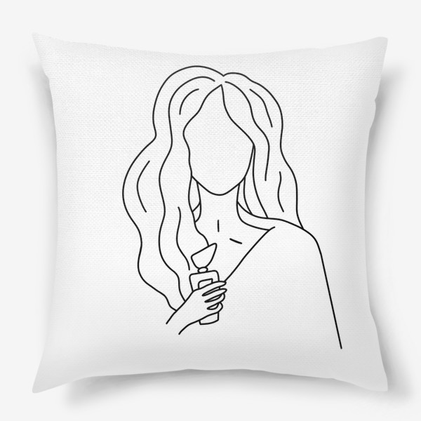 Подушка «Девушка с духами»