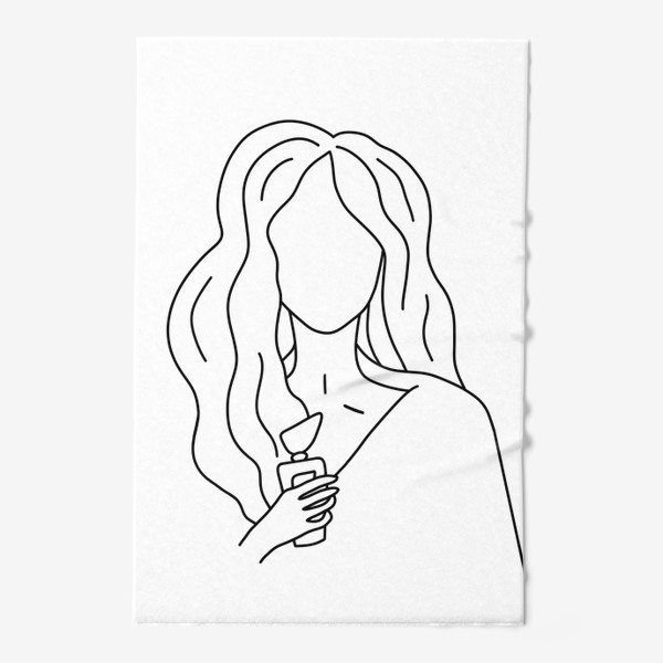 Полотенце «Девушка с духами»