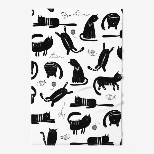 Полотенце «чёрная кошка»