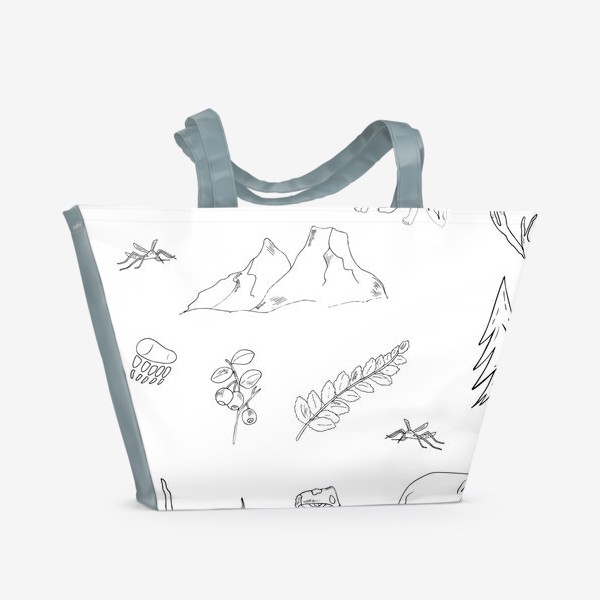 Пляжная сумка «поход в лес»