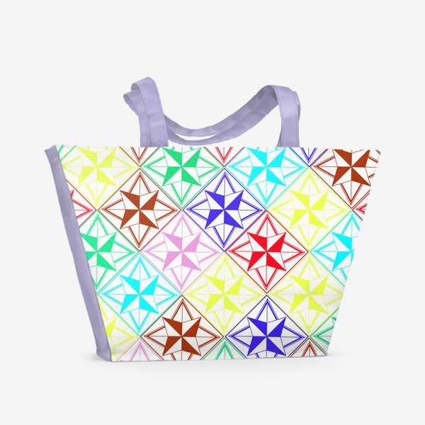 Пляжная сумка «абстрактный геометрический узор»