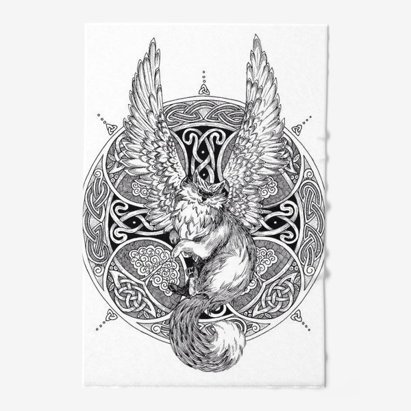 Полотенце «крылатый кот»