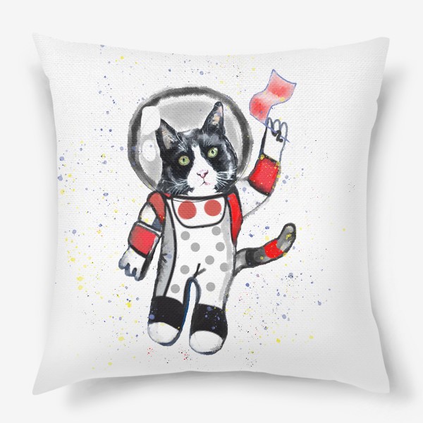 Подушка «Кот в космосе»