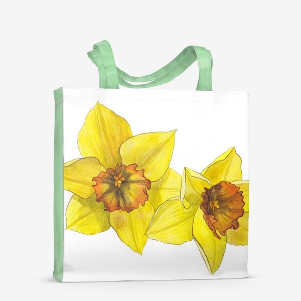Сумка-шоппер «Нарциссы. Цветы. Весна»