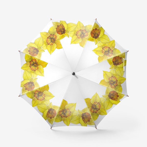 Зонт «Нарциссы. Цветы. Весна»