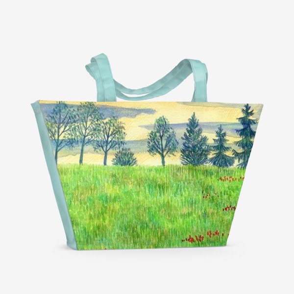 Пляжная сумка «Летний пейзаж. »